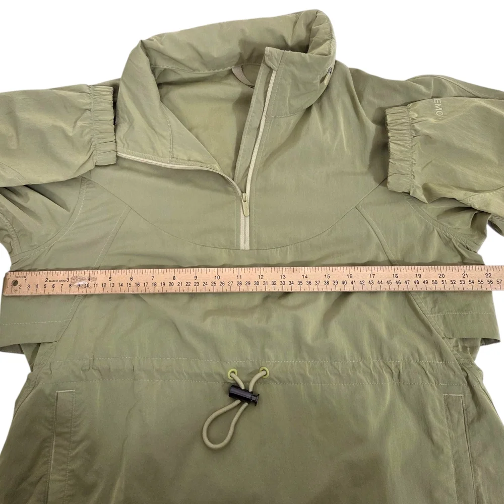 Lululemon Evergreen Anorak Packable Jacket Pullover Womens 8 Green Windbreaker - Picture 10 of 16